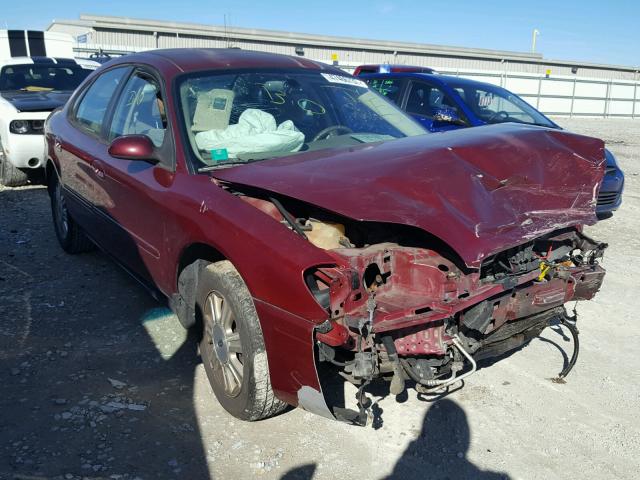 1FAFP56UX7A147885 - 2007 FORD TAURUS SEL RED photo 1