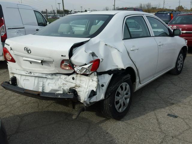 1NXBU4EE6AZ241589 - 2010 TOYOTA COROLLA BA WHITE photo 4