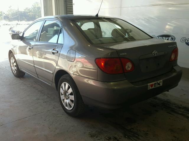 2T1BR32E83C022105 - 2003 TOYOTA COROLLA CE BEIGE photo 3