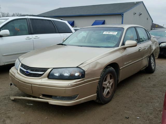 2G1WH52K349226617 - 2004 CHEVROLET IMPALA LS GOLD photo 2