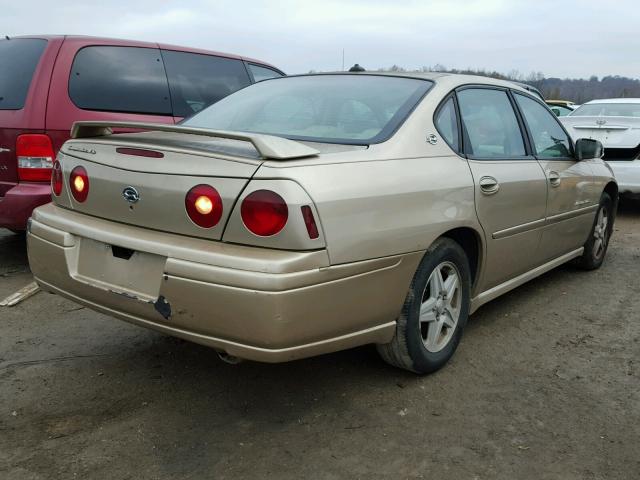 2G1WH52K349226617 - 2004 CHEVROLET IMPALA LS GOLD photo 4