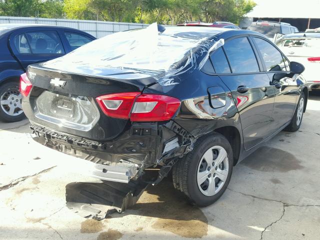 1G1BC5SM5H7262041 - 2017 CHEVROLET CRUZE LS BLACK photo 4