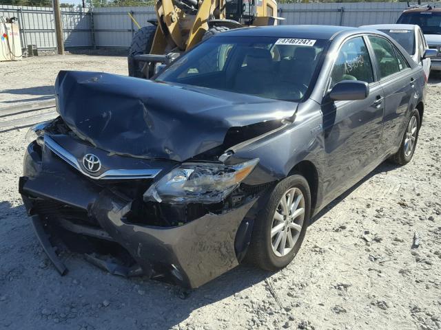 4T1BB3EKXBU134892 - 2011 TOYOTA CAMRY HYBR CHARCOAL photo 2