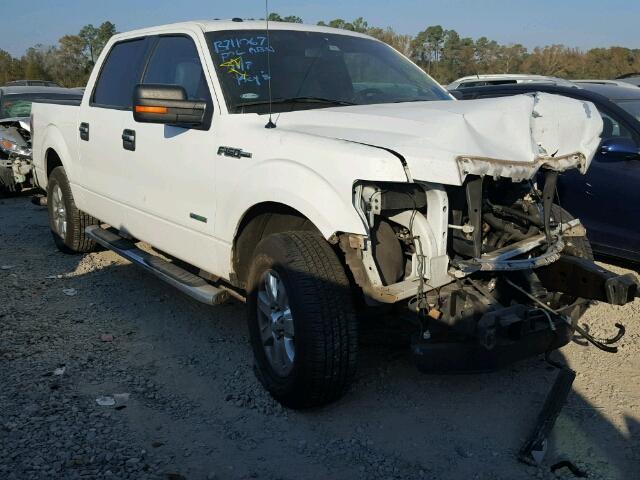 1FTFW1CTXEKG46405 - 2014 FORD F150 SUPER WHITE photo 1