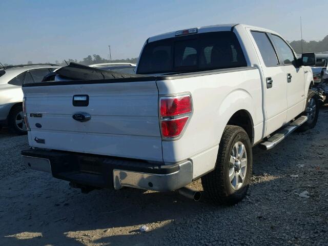 1FTFW1CTXEKG46405 - 2014 FORD F150 SUPER WHITE photo 4