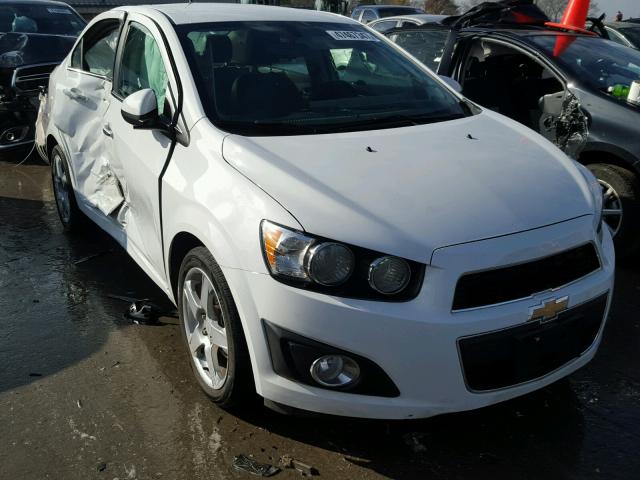 1G1JE5SB7E4208614 - 2014 CHEVROLET SONIC LTZ WHITE photo 1