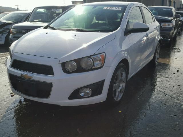 1G1JE5SB7E4208614 - 2014 CHEVROLET SONIC LTZ WHITE photo 2