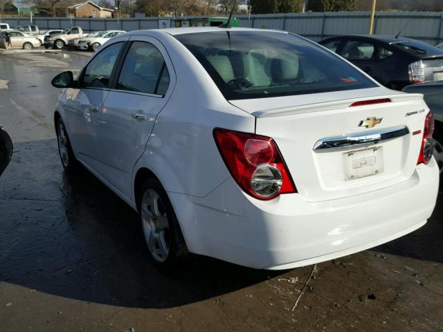 1G1JE5SB7E4208614 - 2014 CHEVROLET SONIC LTZ WHITE photo 3