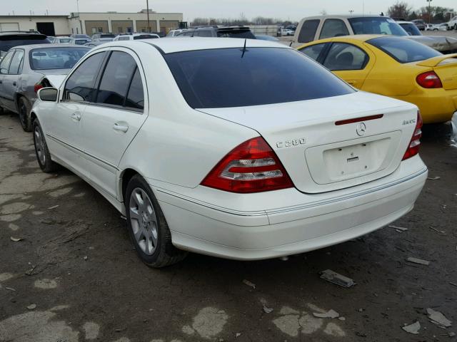 WDBRF92H46F794969 - 2006 MERCEDES-BENZ C GENERATI WHITE photo 3