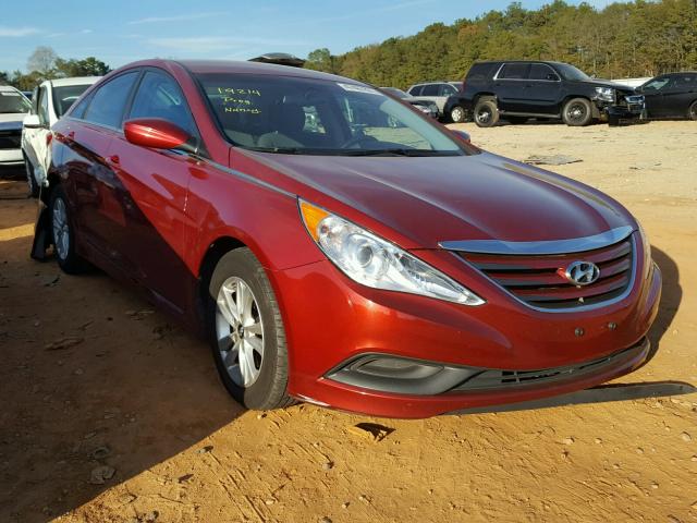 5NPEB4AC2EH863778 - 2014 HYUNDAI SONATA GLS RED photo 1