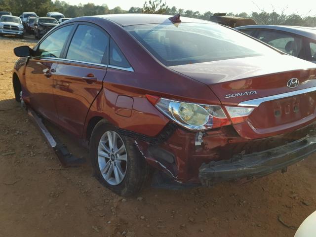 5NPEB4AC2EH863778 - 2014 HYUNDAI SONATA GLS RED photo 9