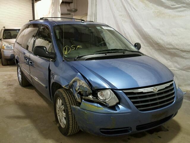 2A4GP54L27R278873 - 2007 CHRYSLER TOWN & COU BLUE photo 1