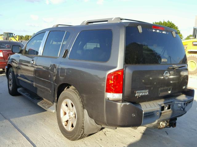 5N1AA08AX4N737435 - 2004 NISSAN ARMADA SE GRAY photo 3