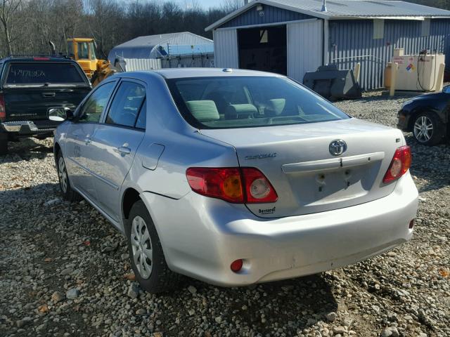 JTDBL40E999053131 - 2009 TOYOTA COROLLA BA SILVER photo 3