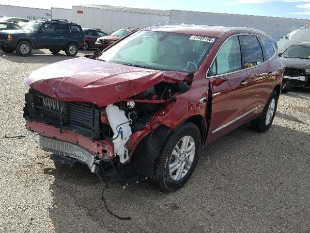 5GAERBKW4JJ138212 - 2018 BUICK ENCLAVE ES RED photo 2