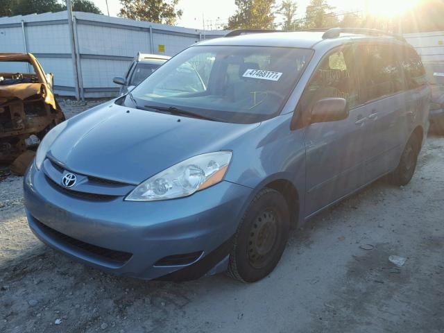 5TDZK23C68S165353 - 2008 TOYOTA SIENNA BLUE photo 2