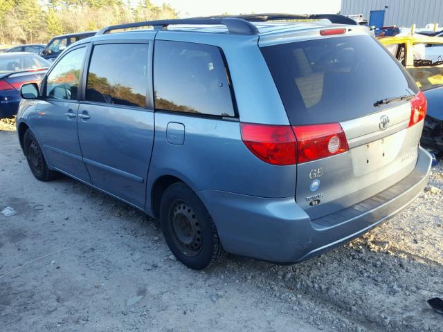 5TDZK23C68S165353 - 2008 TOYOTA SIENNA BLUE photo 3