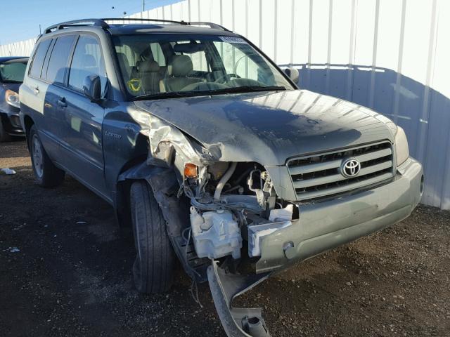 JTEDP21A040030892 - 2004 TOYOTA HIGHLANDER GREEN photo 1