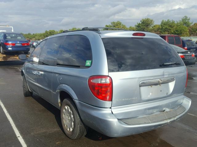 2C4GP24353R242433 - 2003 CHRYSLER TOWN & COU BLUE photo 3