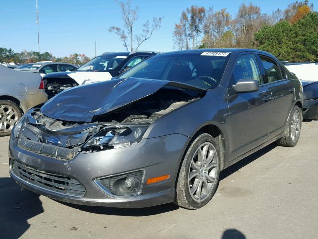 3FAHP0JG0AR216125 - 2010 FORD FUSION SEL GRAY photo 2