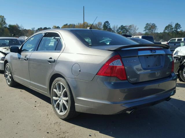 3FAHP0JG0AR216125 - 2010 FORD FUSION SEL GRAY photo 3