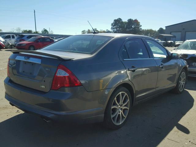 3FAHP0JG0AR216125 - 2010 FORD FUSION SEL GRAY photo 4