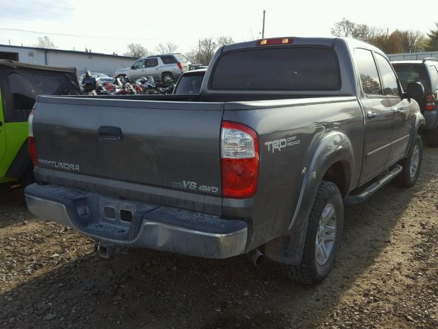 5TBDT44146S509882 - 2006 TOYOTA TUNDRA DOU GRAY photo 4