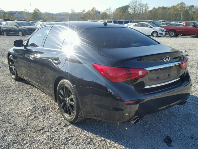 JN1BV7AP8EM681252 - 2014 INFINITI Q50 BASE BLACK photo 3