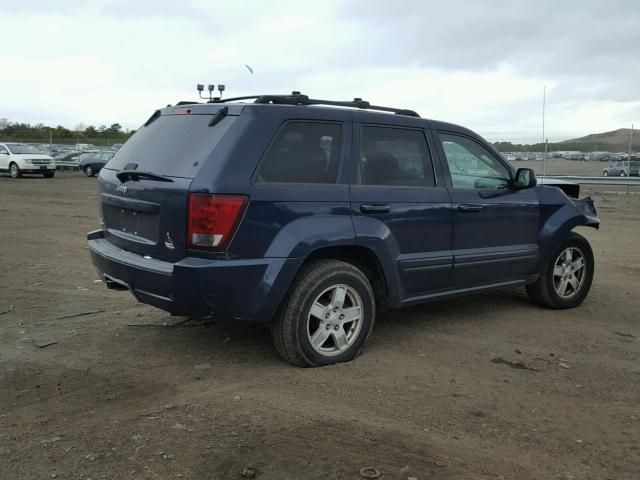 1J4GR48K96C167749 - 2006 JEEP GRAND CHER BLUE photo 4