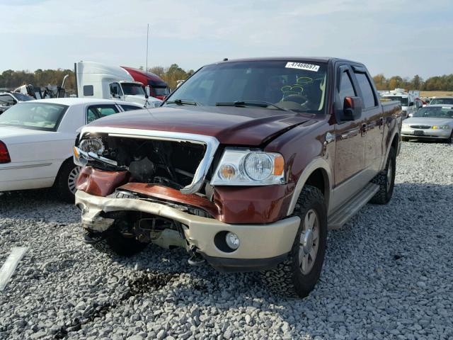 1FTPW14VX7KC53074 - 2007 FORD F150 SUPER BURGUNDY photo 2