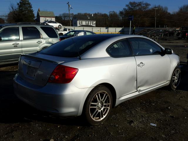 JTKDE167150007245 - 2005 TOYOTA SCION TC SILVER photo 4