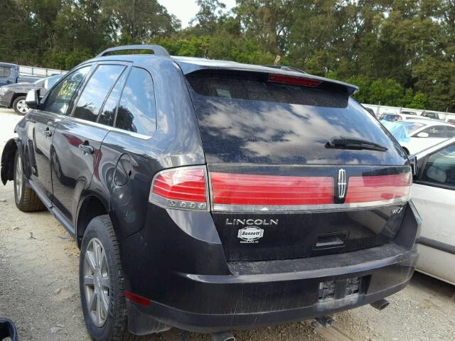 2LMDU68C57BJ38889 - 2007 LINCOLN MKX BLACK photo 3