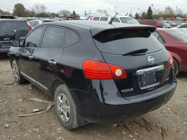 JN8AS5MV2BW311774 - 2011 NISSAN ROGUE S BLACK photo 3