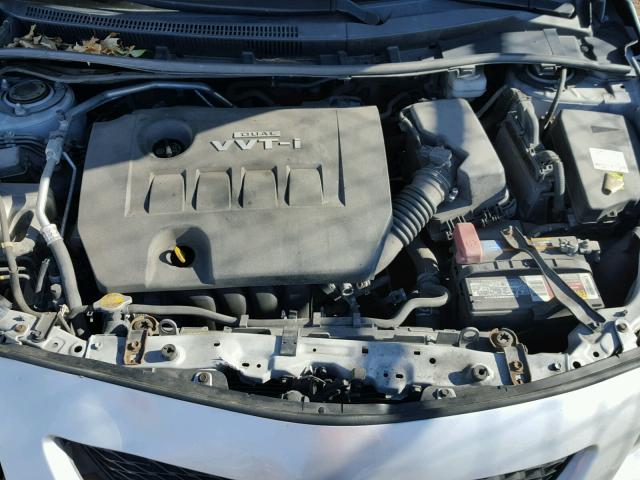 2T1BU4EE3AC463900 - 2010 TOYOTA COROLLA BA SILVER photo 7