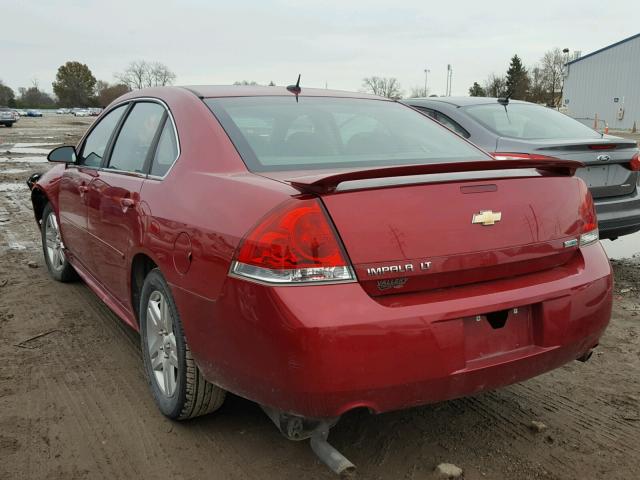 2G1WB5E39C1277591 - 2012 CHEVROLET IMPALA LT MAROON photo 3