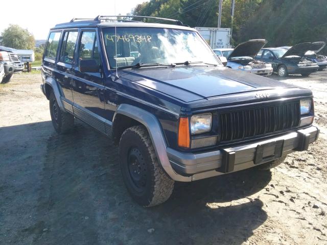 1J4FJ78S6PL615273 - 1993 JEEP CHEROKEE C BLUE photo 1