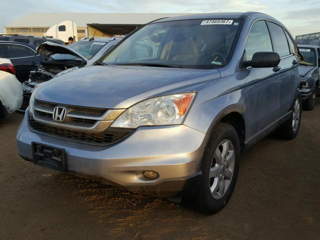 5J6RE4H48BL098133 - 2011 HONDA CR-V SE BLUE photo 2