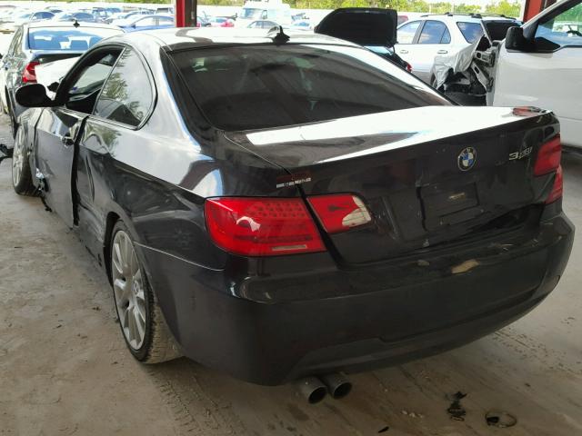 WBAKE3C57CE770834 - 2012 BMW 328 I BLACK photo 3