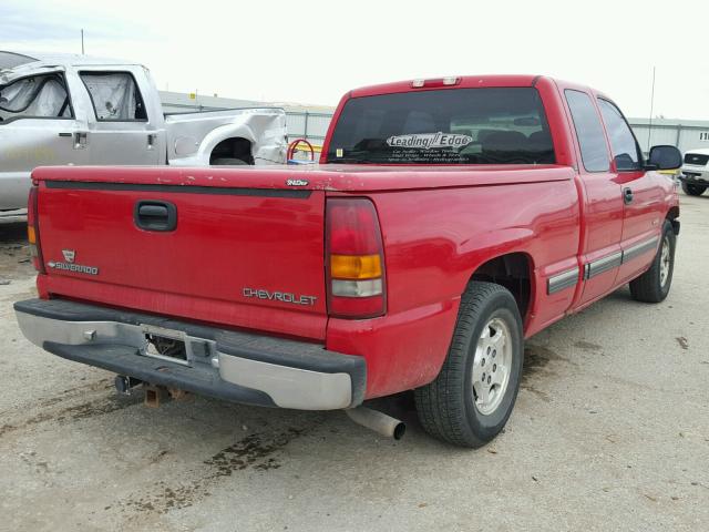 2GCEC19T7X1279266 - 1999 CHEVROLET SILVERADO RED photo 4