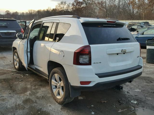 1C4NJDEB3ED673904 - 2014 JEEP COMPASS LA WHITE photo 3