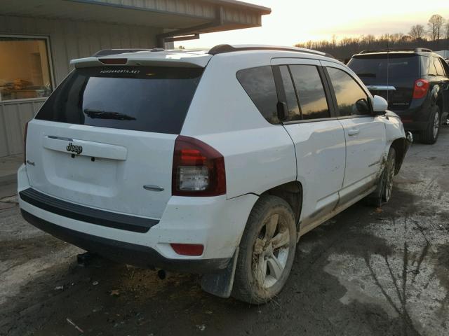 1C4NJDEB3ED673904 - 2014 JEEP COMPASS LA WHITE photo 4