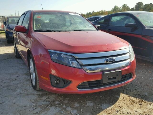 3FAHP0HA5CR420598 - 2012 FORD FUSION SE RED photo 1