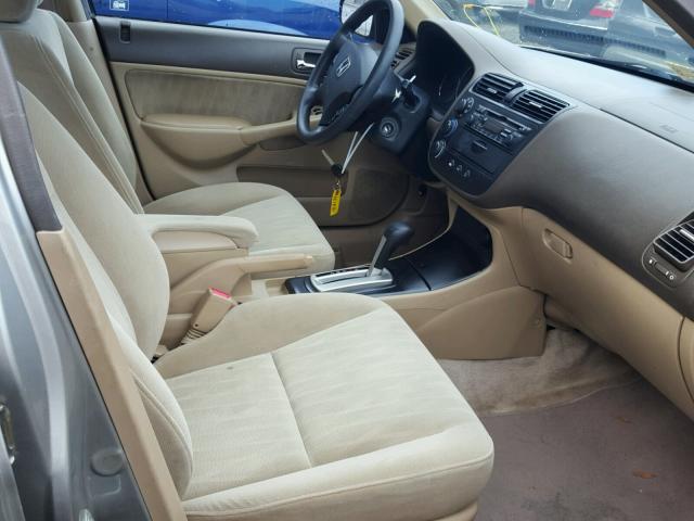 2HGES16543H603768 - 2003 HONDA CIVIC LX BEIGE photo 5