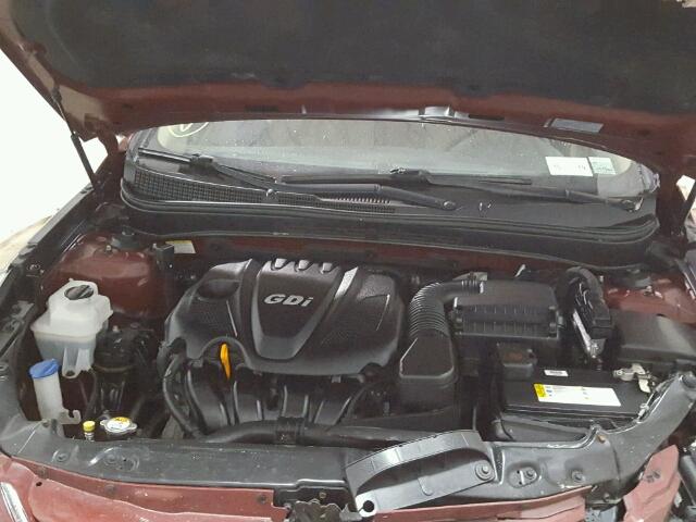 5NPEB4AC4DH634484 - 2013 HYUNDAI SONATA GLS RED photo 7