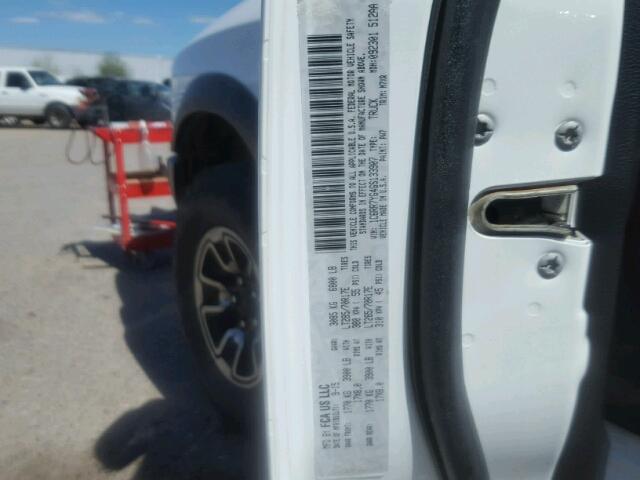 1C6RR7YG4GS133907 - 2016 RAM 1500 REBEL თეთრი ფოტო 10