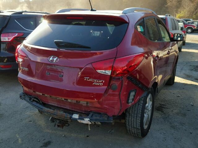 KM8JUCAC3DU566568 - 2013 HYUNDAI TUCSON GLS RED photo 4