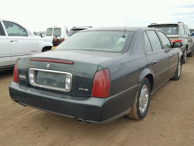 1G6KE54YXYU264129 - 2000 CADILLAC DEVILLE DH GREEN photo 4