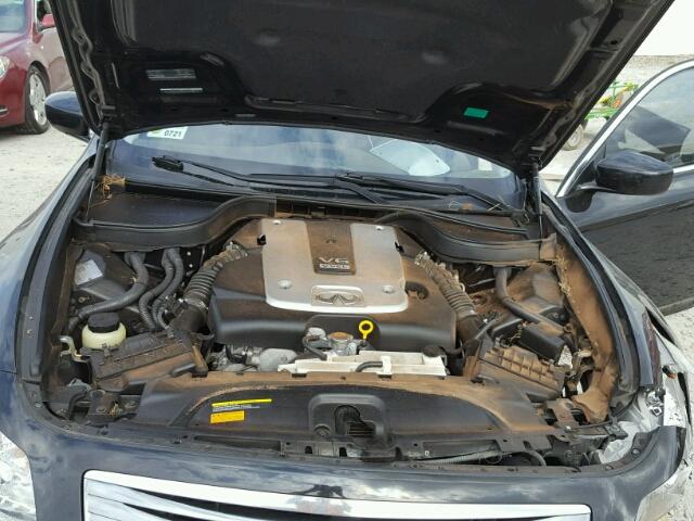 JNKCV61E49M310300 - 2009 INFINITI G37 BASE BLACK photo 7