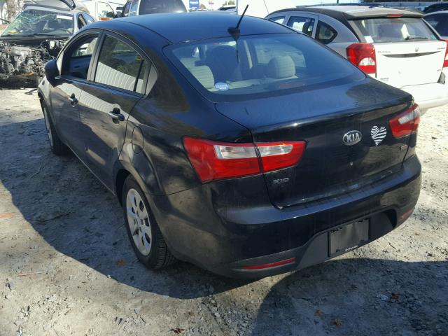 KNADM4A30D6256404 - 2013 KIA RIO LX BLACK photo 3