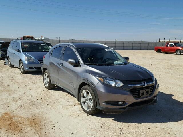 3CZRU5H77GM726871 - 2016 HONDA HR-V EXL GRAY photo 1